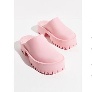NWOT Jeffree Campbell Pink Bae Platform Mules